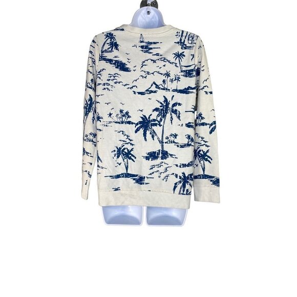 Chaser Womens Hawaiian Print Sweatshirt Pullover Long Sleeve Size Medium - Picture 3 of 5